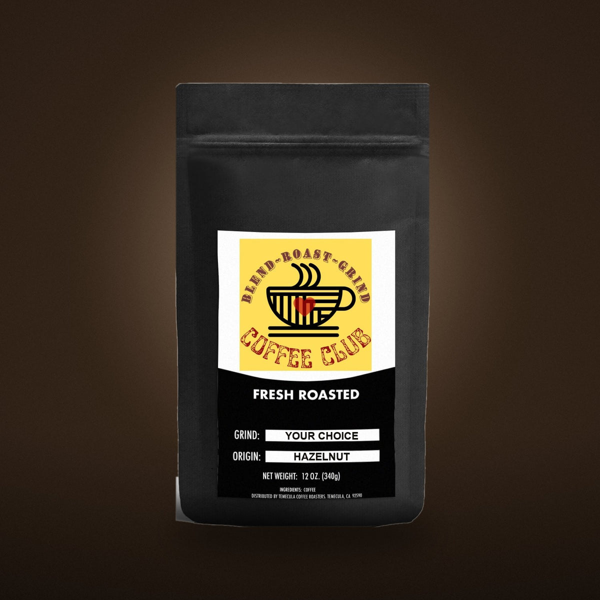 Hazelnut coffee bag