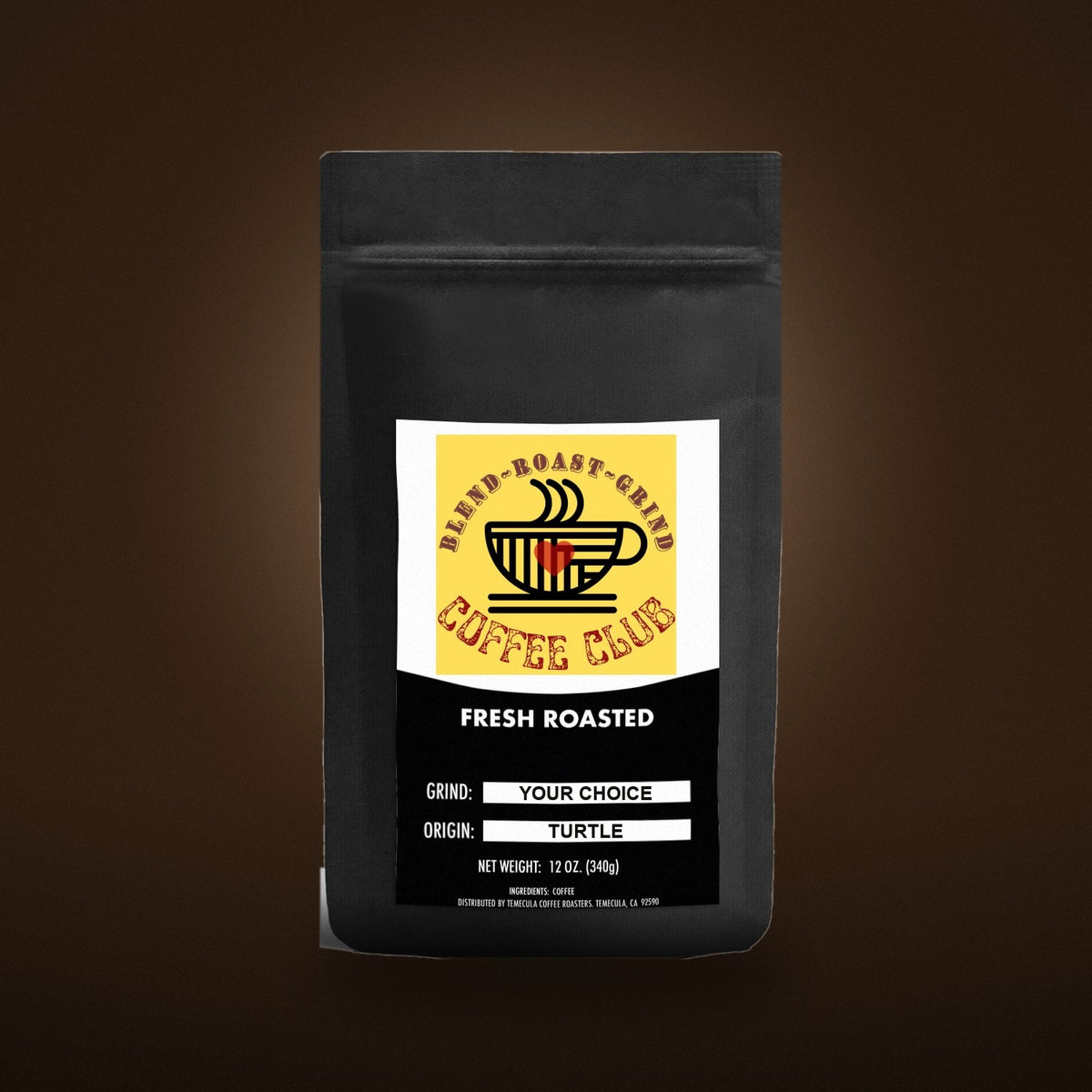 Turtle coffee bag